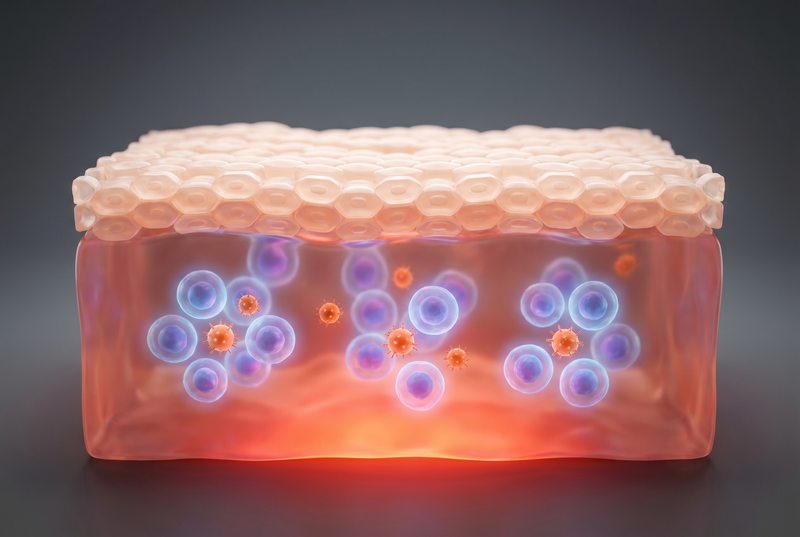 The immune system reacts to those irritants with inflammation, the visible re...